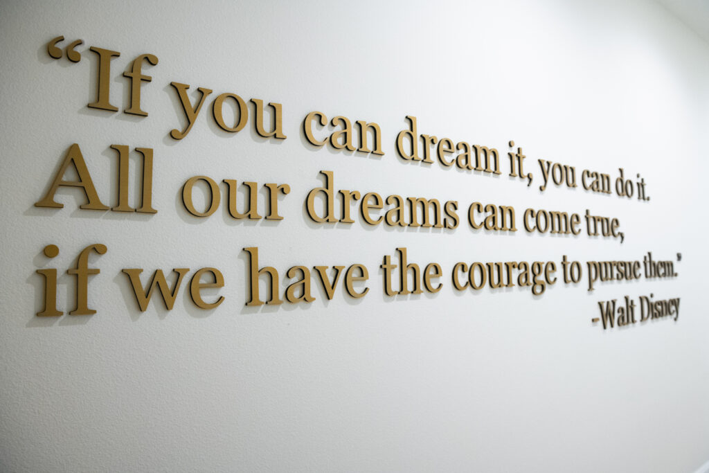 "If you can dream it, you can do it. All our dreams can come true, if we have the courage to pursue them." - Walt Disney